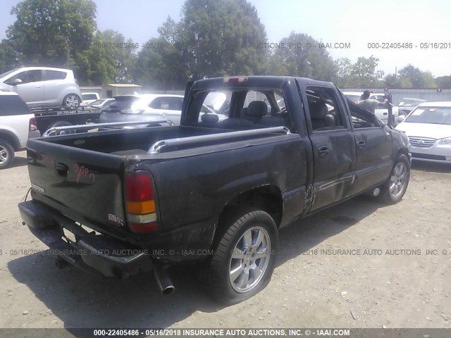 2GTEK63N361147906 - 2006 GMC SIERRA K1500 DENALI BLACK photo 4