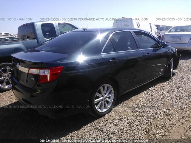 4T4BF1FK0CR219013 - 2012 TOYOTA CAMRY SE/LE/XLE GREEN photo 4