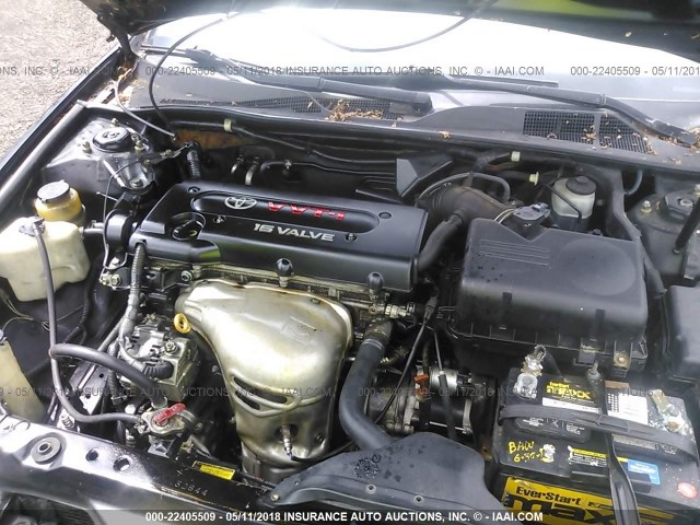 4T1BE32KX2U011105 - 2002 TOYOTA CAMRY LE/XLE/SE 黑色 照片 10