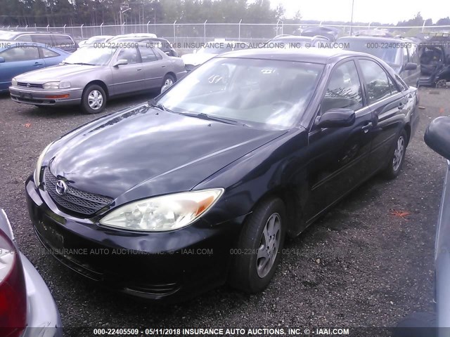 4T1BE32KX2U011105 - 2002 TOYOTA CAMRY LE/XLE/SE 黑色 照片 2