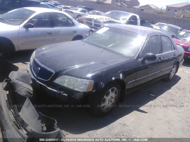 JH4KA96551C000507 - 2001 ACURA 3.5RL BLACK photo 2