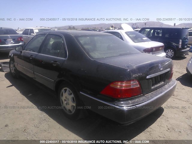 JH4KA96551C000507 - 2001 ACURA 3.5RL BLACK photo 3