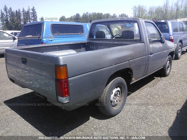 1N6ND11S7KC400622 - 1989 NISSAN D21 SHORT BED GRAY photo 4