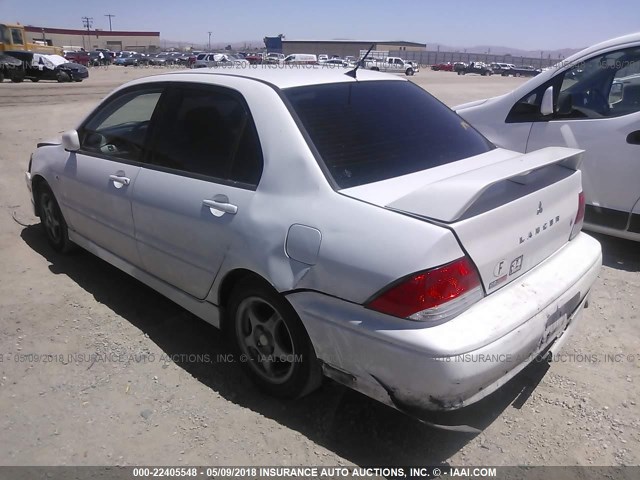 JA3AJ86E03U116197 - 2003 MITSUBISHI LANCER OZ RALLY WHITE photo 3