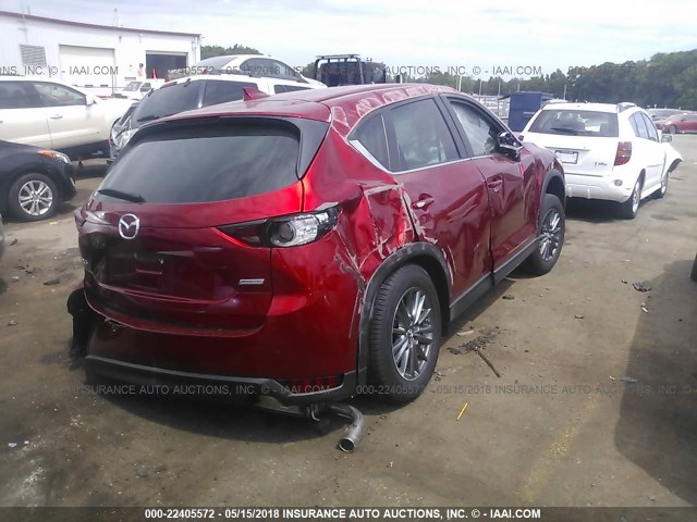 JM3KFABL4H0198363 - 2017 MAZDA CX-5 SPORT RED photo 4