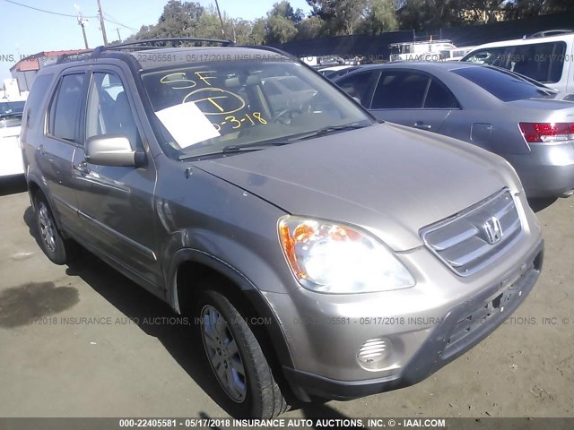 JHLRD78985C041251 - 2005 HONDA CR-V SE/EX GOLD photo 1