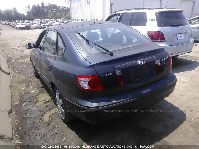 KMHDN56D35U175252 - 2005 HYUNDAI ELANTRA GLS/GT BLUE photo 3