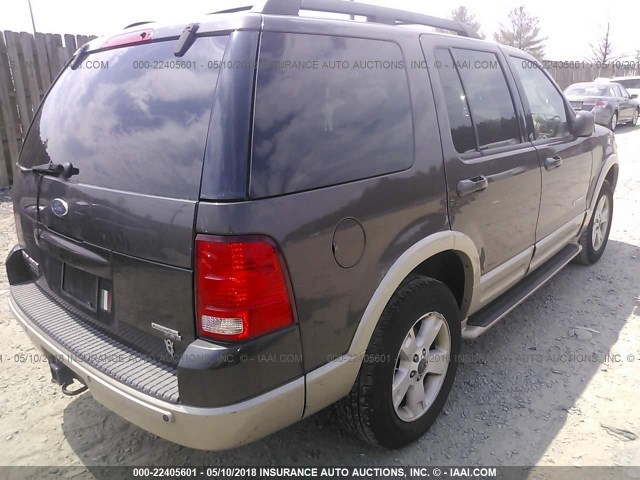 1FMDU74W95UA92671 - 2005 FORD EXPLORER EDDIE BAUER GRAY photo 4