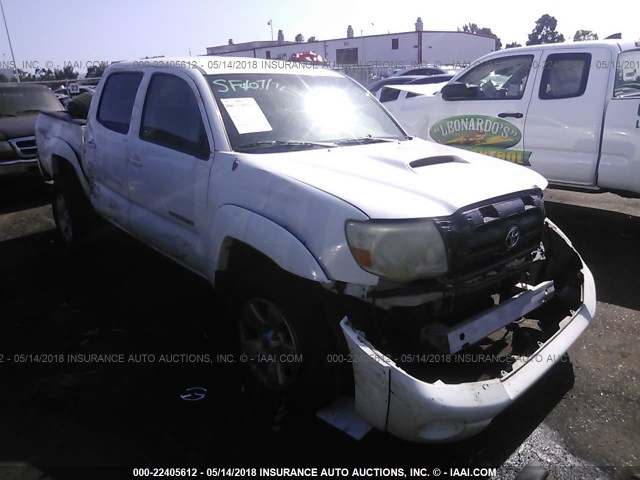5TEJU62N96Z169396 - 2006 TOYOTA TACOMA DOUBLE CAB PRERUNNER WHITE photo 1