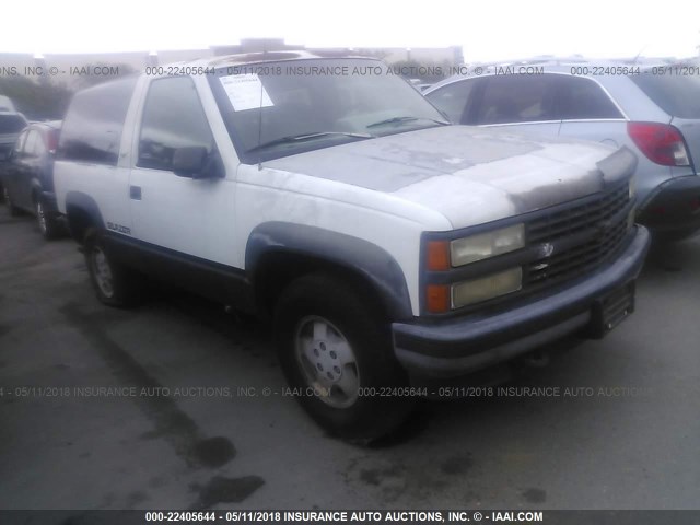 1GNEK18K8PJ327592 - 1993 CHEVROLET BLAZER K1500 WHITE photo 1