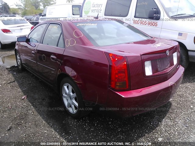 1G6DP567950113311 - 2005 CADILLAC CTS HI FEATURE V6 MAROON photo 3