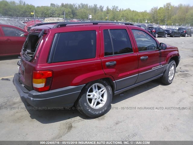 1J4GW48S64C399084 - 2004 JEEP GRAND CHEROKEE LAREDO/COLUMBIA/FREEDOM RED photo 4