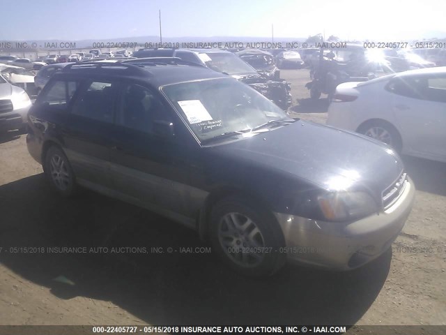 4S3BH6752Y7643913 - 2000 SUBARU LEGACY OUTBACK AWP 蓝色 照片 1