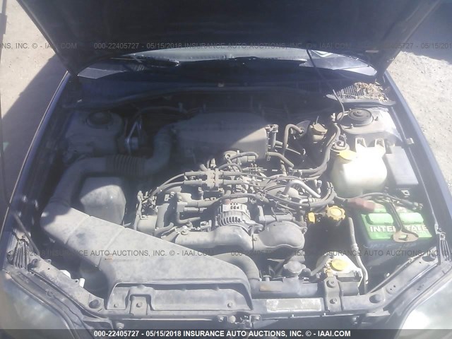 4S3BH6752Y7643913 - 2000 SUBARU LEGACY OUTBACK AWP 蓝色 照片 10