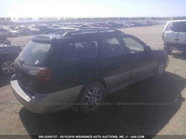 4S3BH6752Y7643913 - 2000 SUBARU LEGACY OUTBACK AWP 蓝色 照片 4