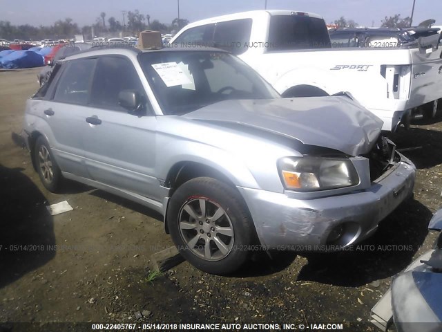 JF1SG65615H740336 - 2005 SUBARU FORESTER 2.5XS ვერცხლისფერი ფოტო 1
