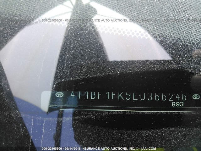 4T1BF1FK5EU366246 - 2014 TOYOTA CAMRY L/SE/LE/XLE 黑色 照片 9