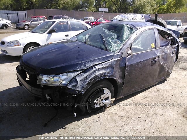 1G1P15SG9F7242023 - 2015 CHEVROLET CRUZE L Dark Blue photo 2