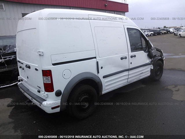 NM0LS7BN0DT132203 - 2013 FORD TRANSIT CONNECT XLT WHITE photo 4