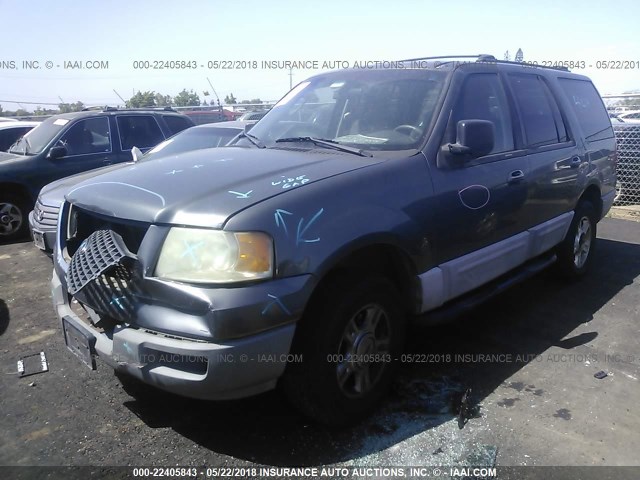 1FMRU15W93LC28740 - 2003 FORD EXPEDITION XLT GRAY photo 2