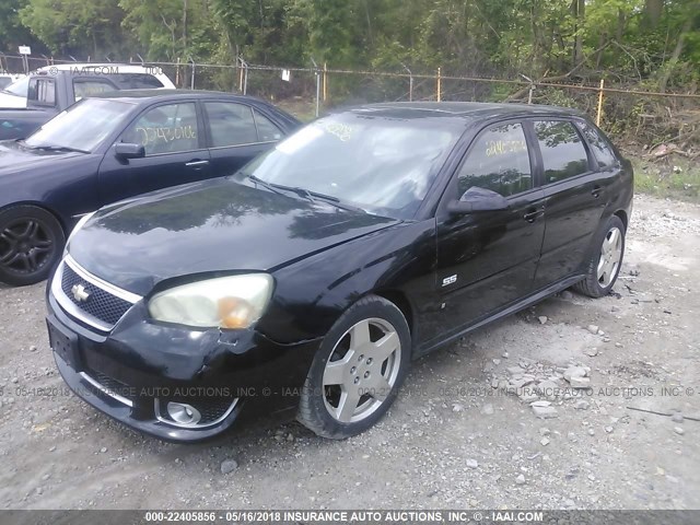 1G1ZW63156F133736 - 2006 CHEVROLET MALIBU MAXX SS BLACK photo 2