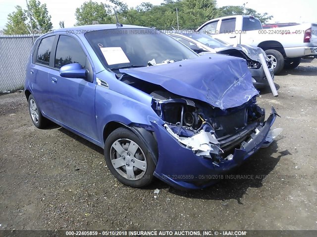 KL1TD66E69B319371 - 2009 CHEVROLET AVEO LS/LT BLUE photo 1