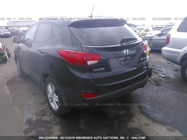 KM8JUCAC9DU726887 - 2013 HYUNDAI TUCSON GLS/LIMITED 黑色 照片 3