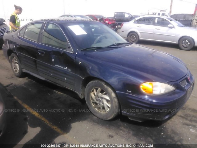 1G2NF52E01M514018 - 2001 PONTIAC GRAND AM SE1 Dark Blue photo 1