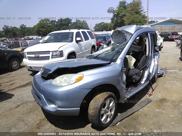 2T1KR32EX6C581501 - 2006 TOYOTA COROLLA MATRIX XR Light Blue photo 2