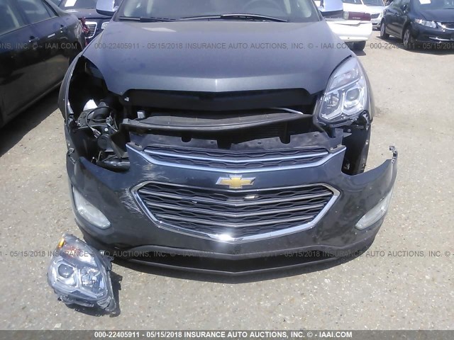 2GNFLGEK8H6346389 - 2017 CHEVROLET EQUINOX PREMIER GRAY photo 6