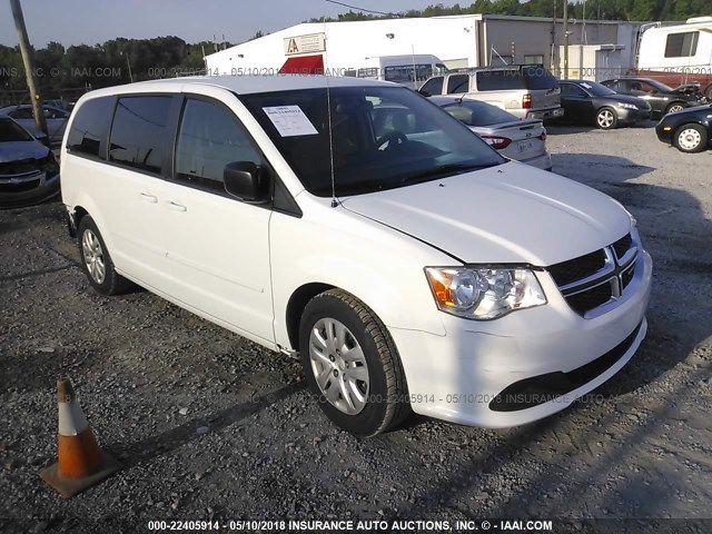 2C4RDGBGXGR364862 - 2016 DODGE GRAND CARAVAN SE WHITE photo 1