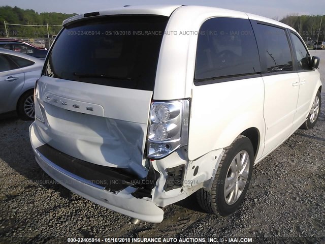 2C4RDGBGXGR364862 - 2016 DODGE GRAND CARAVAN SE WHITE photo 6