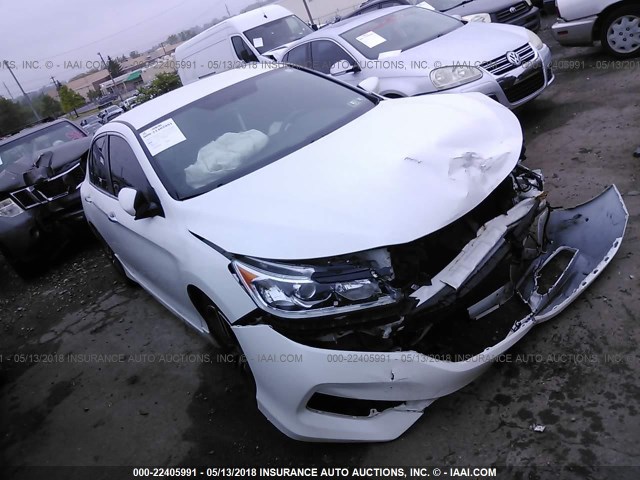 1HGCR2F5XGA213450 - 2016 HONDA ACCORD SPORT WHITE photo 1