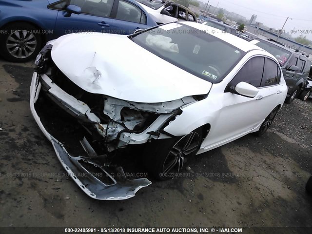 1HGCR2F5XGA213450 - 2016 HONDA ACCORD SPORT 白色 照片 2