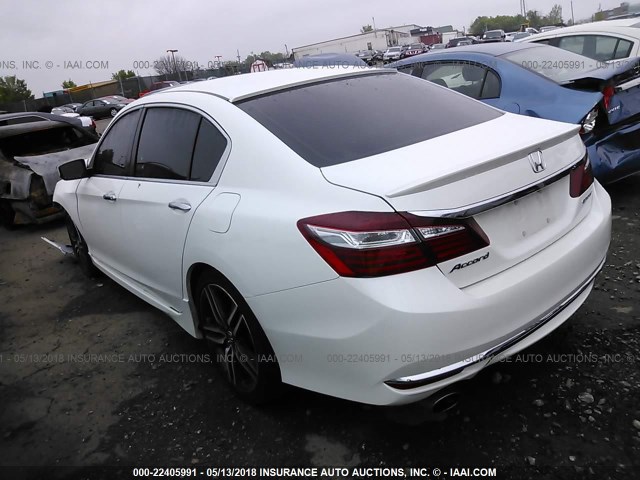 1HGCR2F5XGA213450 - 2016 HONDA ACCORD SPORT 白色 照片 3