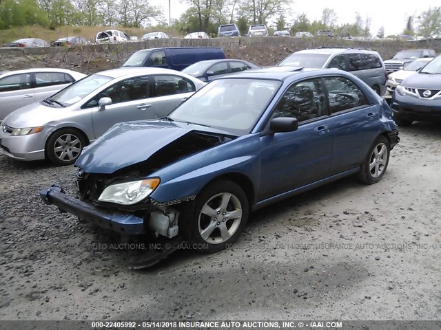 JF1GD61677H516883 - 2007 SUBARU IMPREZA 2.5I BLUE photo 2