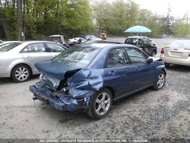 JF1GD61677H516883 - 2007 SUBARU IMPREZA 2.5I BLUE photo 4