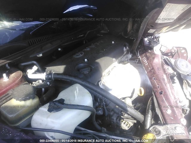 JTKDE177950063285 - 2005 TOYOTA SCION TC 栗色 照片 10