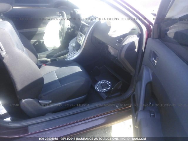 JTKDE177950063285 - 2005 TOYOTA SCION TC 栗色 照片 5