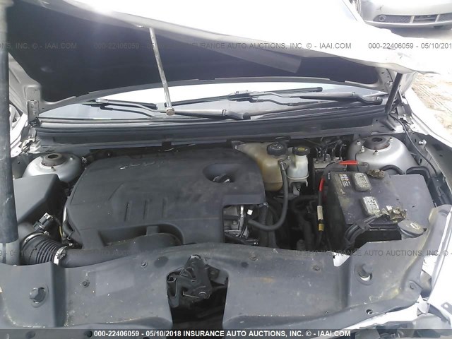 1G1ZC5EU9CF143482 - 2012 CHEVROLET MALIBU 1LT 银色 照片 10