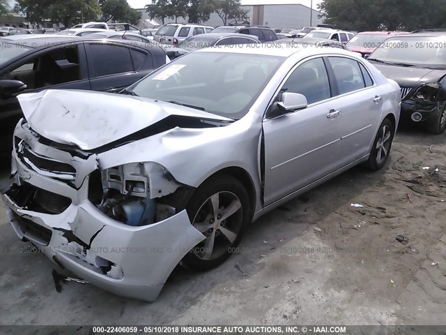 1G1ZC5EU9CF143482 - 2012 CHEVROLET MALIBU 1LT 银色 照片 2