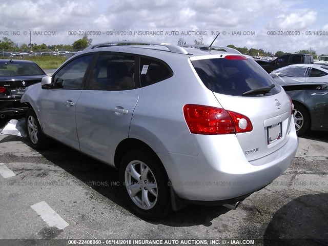 JN8AS58VX9W160770 - 2009 NISSAN ROGUE S/SL SILVER photo 3