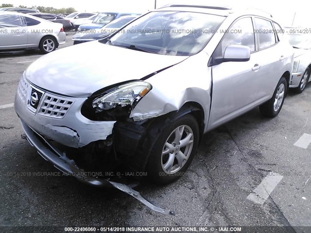 JN8AS58VX9W160770 - 2009 NISSAN ROGUE S/SL SILVER photo 6