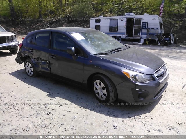 JF1GPAA65E8232773 - 2014 SUBARU IMPREZA GRAY photo 1