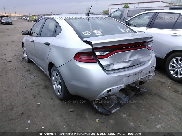 1C3CDFAA3DD106537 - 2013 DODGE DART SE/AERO SILVER photo 3