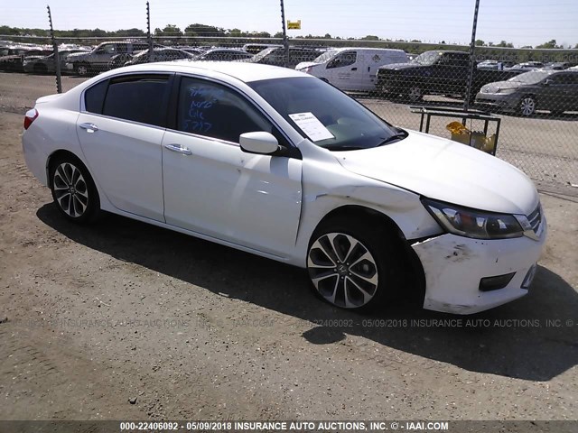 1HGCR2F59FA115797 - 2015 HONDA ACCORD SPORT 白色 照片 1