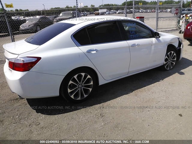 1HGCR2F59FA115797 - 2015 HONDA ACCORD SPORT 白色 照片 4