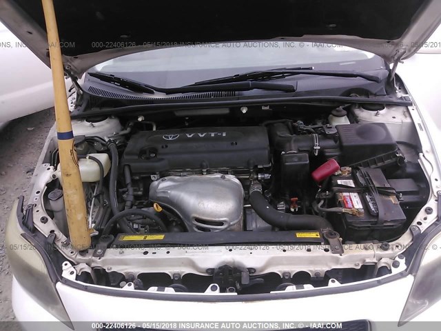 JTKDE177650013217 - 2005 TOYOTA SCION TC 白色 照片 10