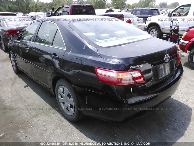 4T4BE46KX7R003955 - 2007 TOYOTA CAMRY NEW GENERAT CE/LE/XLE/SE BLACK photo 3