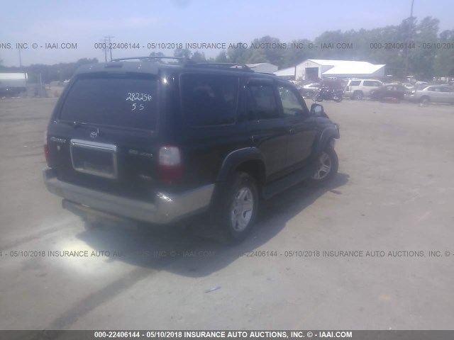 JT3HN86R029073400 - 2002 TOYOTA 4RUNNER SR5 BLACK photo 4